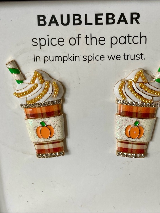 BaubleBar Jewelry - NWT and box BaubleBar “spice of the patch” novelty stud earrings